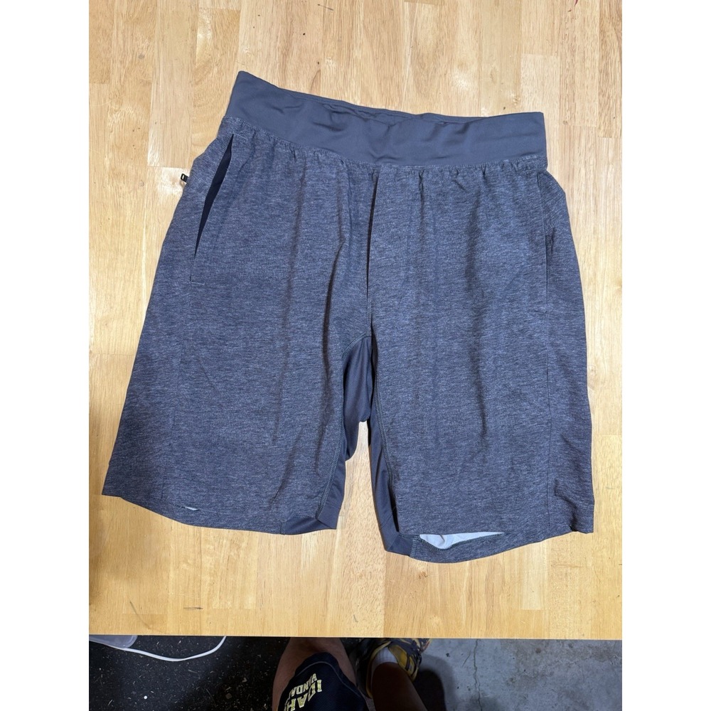 Lululemon Pace Breaker Shorts Mens Medium 9" Lined Heather Grey Athletic Gym